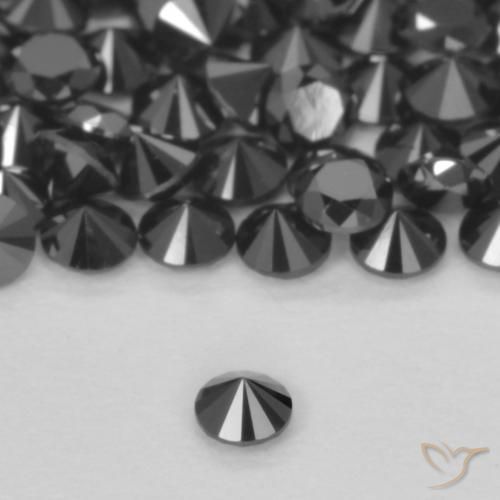 Diamant Noire naturelle Tour, 0.04 ct, Opaque
