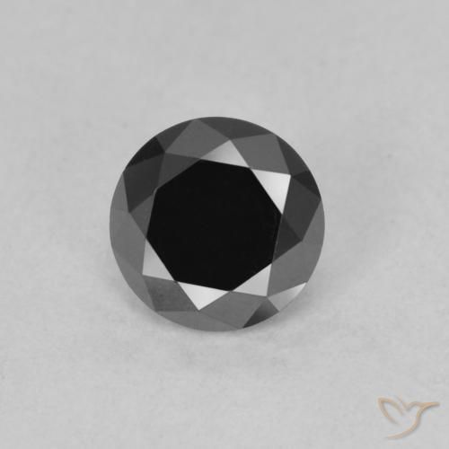 0.78ct Naturel Noire Diamant, Tour, Opaque