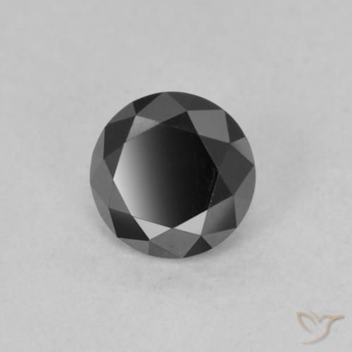 Diamant Noire naturelle Tour, 0.78 ct, Opaque