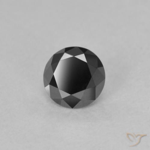 Diamant Noire naturelle Tour, 0.57 ct, Opaque