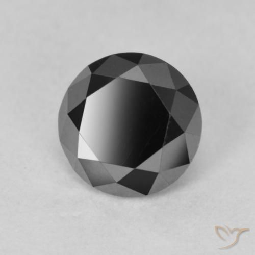 Diamant Noire naturelle Tour, 0.88 ct, Opaque