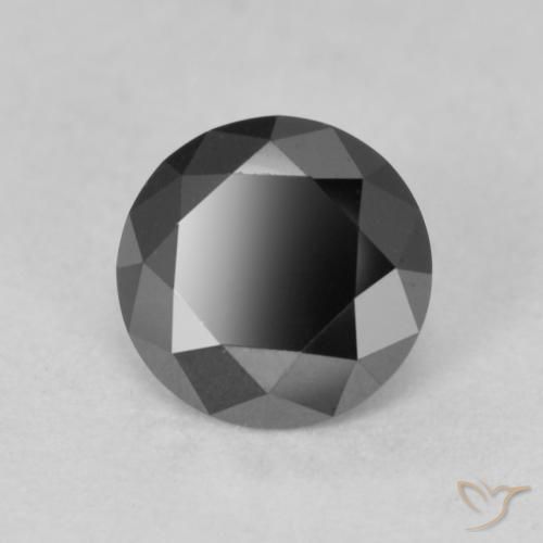 Diamant Noire naturelle Tour, 0.91 ct, Opaque