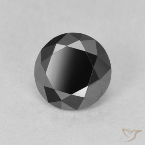Diamant Noire naturelle Tour, 0.78 ct, Opaque