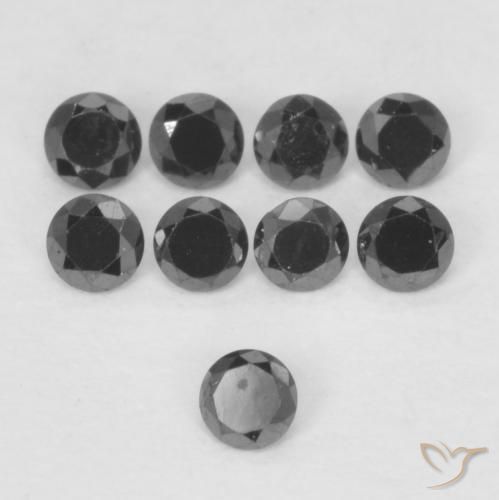 Diamant Noire naturelle Tour, 0.03 ct, Opaque