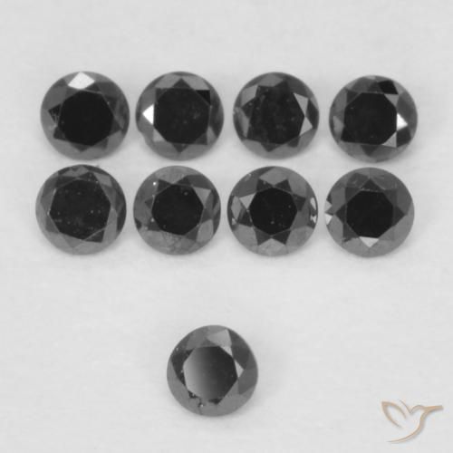 Diamant Noire naturelle Tour, 0.02 ct, Opaque