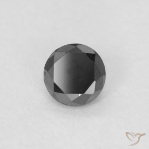 Diamant Noire naturelle Tour, 0.04 ct, Opaque