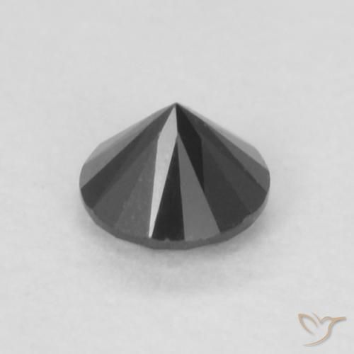 Diamant Noire naturelle Tour, 0.09 ct, Opaque