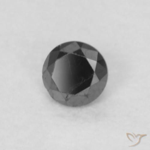 Diamant Noire naturelle Tour, 0.04 ct, Opaque
