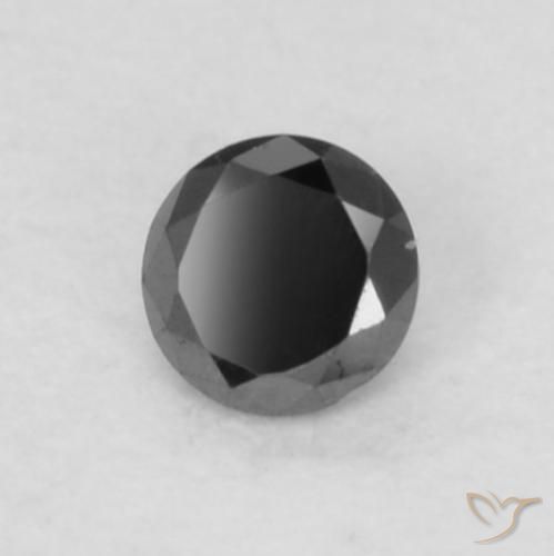 Diamant Noire naturelle Tour, 0.05 ct, Opaque