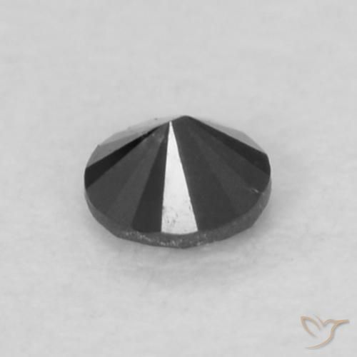 Diamant Noire naturelle Tour, 0.05 ct, Opaque