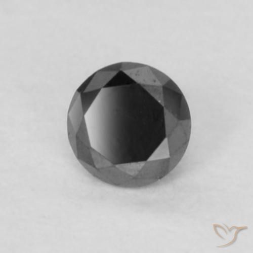 Diamant Noire naturelle Tour, 0.06 ct, Opaque