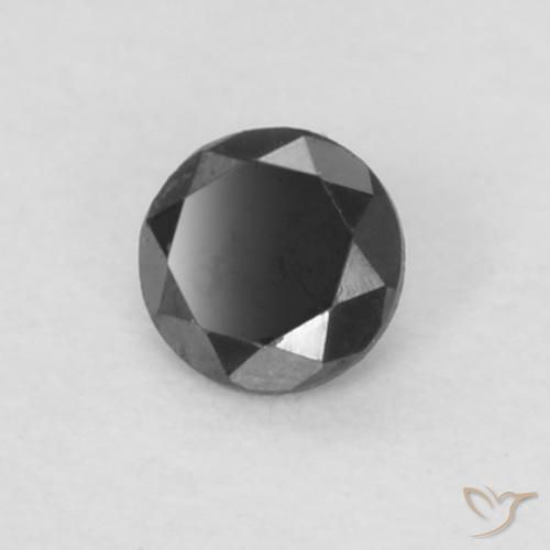 Diamant Noire naturelle Tour, 0.04 ct, Opaque
