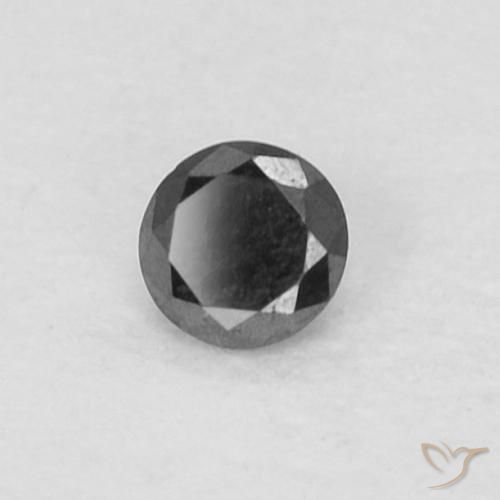 Diamant Noire naturelle Tour, 0.05 ct, Opaque