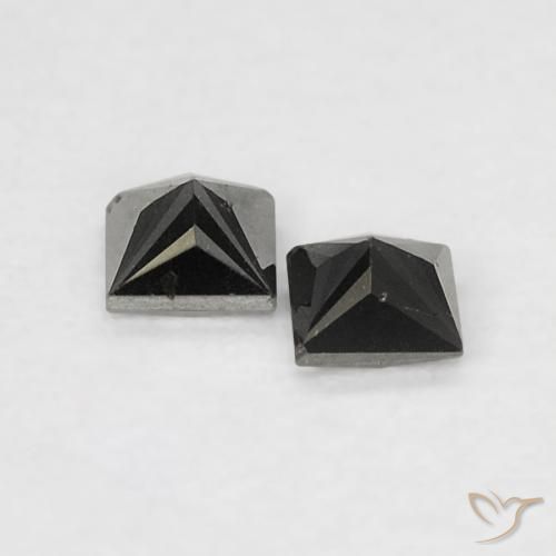Shop natural 0.14ct Noire Diamant gems, Carré, from Inde at GemSelect. In stock, global shipping!