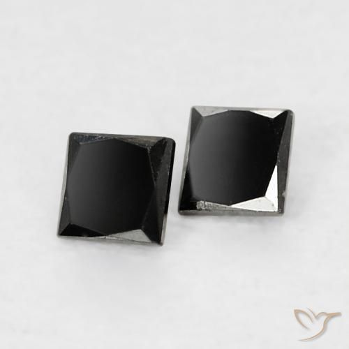 Shop natural 0.10ct Noire Diamant gems, Carré, from Inde at GemSelect. In stock, global shipping!