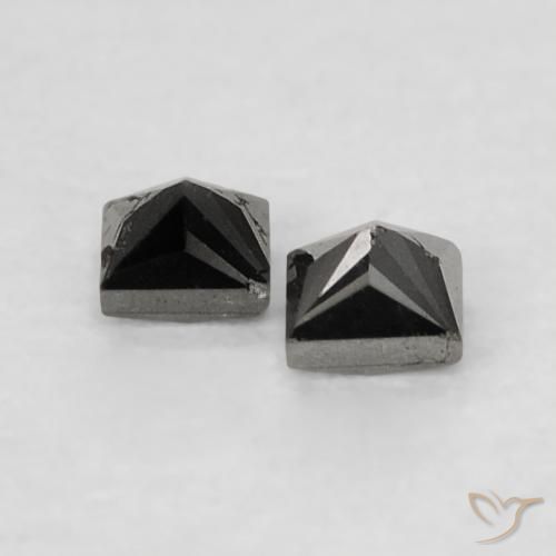 Shop natural 0.14ct Noire Diamant gems, Carré, from Inde at GemSelect. In stock, global shipping!