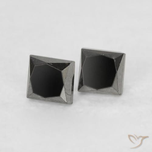 Shop natural 0.14ct Noire Diamant gems, Carré, from Inde at GemSelect. In stock, global shipping!