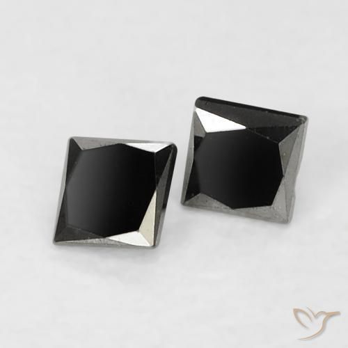 Shop natural 0.14ct Noire Diamant gems, Carré, from Inde at GemSelect. In stock, global shipping!
