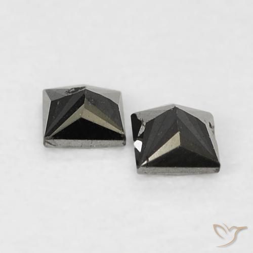 Shop natural 0.14ct Noire Diamant gems, Carré, from Inde at GemSelect. In stock, global shipping!