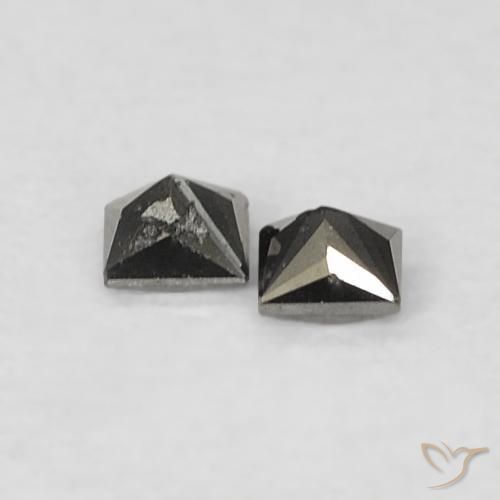 Shop natural 0.09ct Noire Diamant gems, Carré, from Inde at GemSelect. In stock, global shipping!