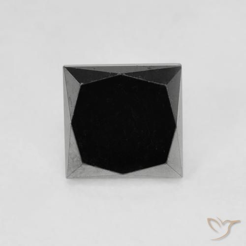 0.69ct Naturel Noire Diamant, Carré, Opaque