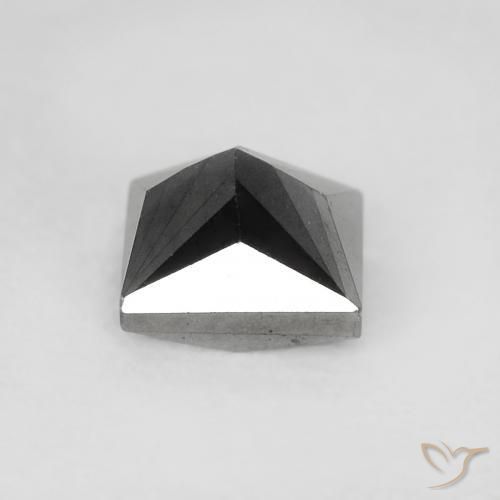 Diamant Noire naturelle Carré, 0.69 ct, Opaque