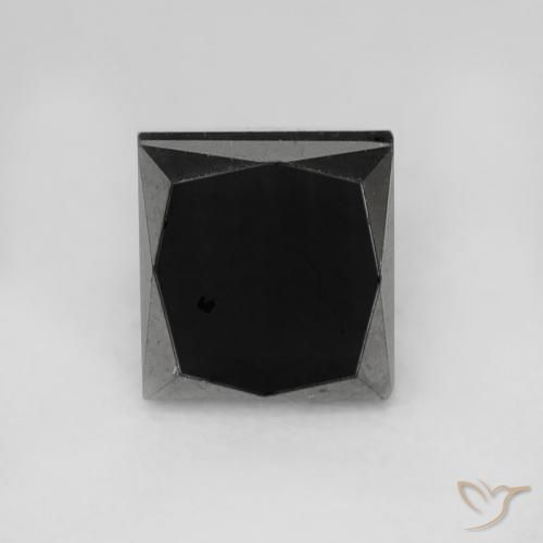 1.09ct Naturel Noire Diamant, Carré, Opaque