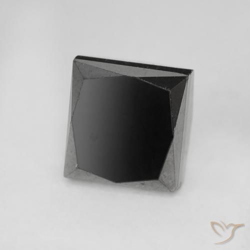 Diamant Noire naturelle Carré, 1.09 ct, Opaque