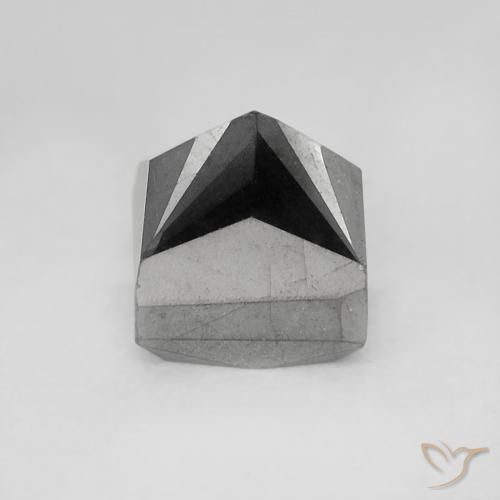 Diamant Noire naturelle Carré, 1.09 ct, Opaque