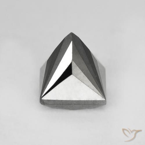 Diamant Noire naturelle Carré, 1.04 ct, Opaque