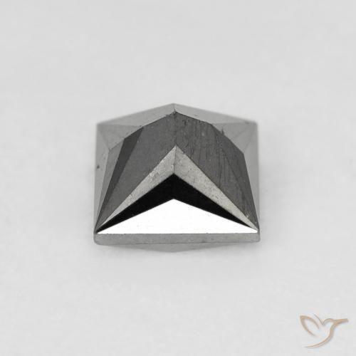 Diamant Noire naturelle Carré, 1.06 ct, Opaque