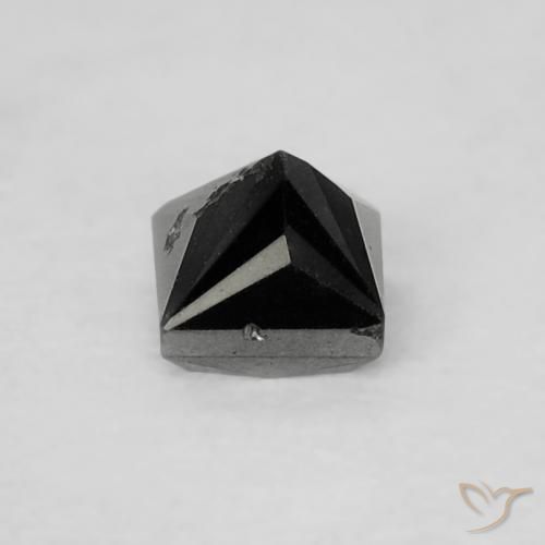 Diamant Noire naturelle Carré, 0.18 ct, Opaque