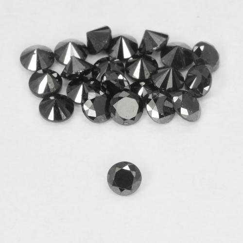Diamant Noire naturelle Tour, 0.02 ct, Opaque