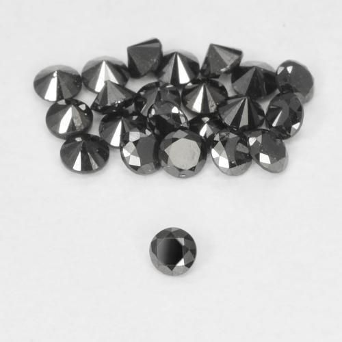Diamant Noire naturelle Tour, 0.02 ct, Opaque