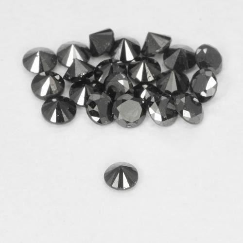 Diamant Noire naturelle Tour, 0.02 ct, Opaque