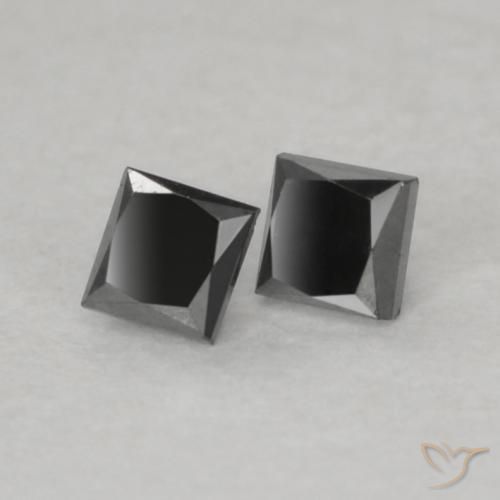 Shop natural 0.12ct Noire Diamant gems, Carré, from Inde at GemSelect. In stock, global shipping!