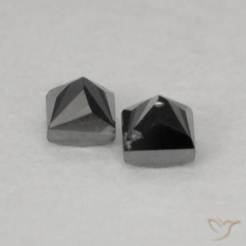 Shop natural 0.12ct Noire Diamant gems, Carré, from Inde at GemSelect. In stock, global shipping!