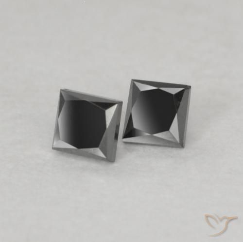 Shop natural 0.13ct Noire Diamant gems, Carré, from Inde at GemSelect. In stock, global shipping!