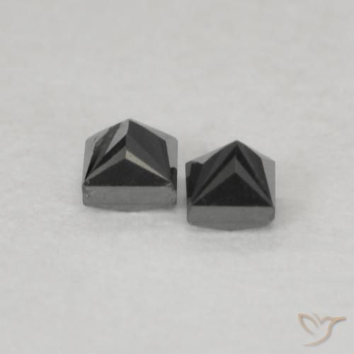 Shop natural 0.13ct Noire Diamant gems, Carré, from Inde at GemSelect. In stock, global shipping!