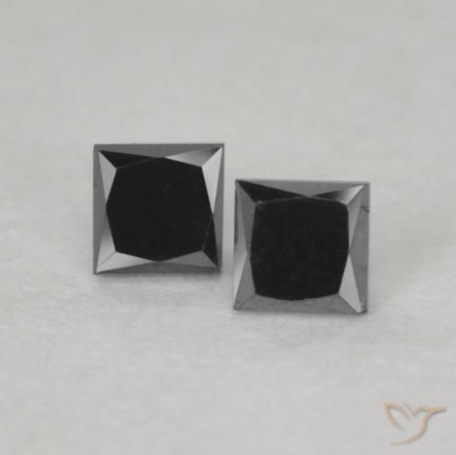 Shop natural 0.18ct Noire Diamant gems, Carré, from Inde at GemSelect. In stock, global shipping!