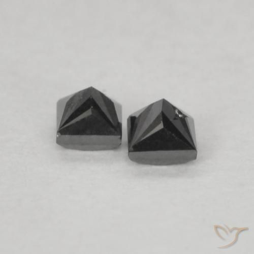 Shop natural 0.13ct Noire Diamant gems, Carré, from Inde at GemSelect. In stock, global shipping!