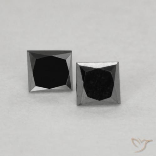 Shop natural 0.16ct Noire Diamant gems, Carré, from Inde at GemSelect. In stock, global shipping!