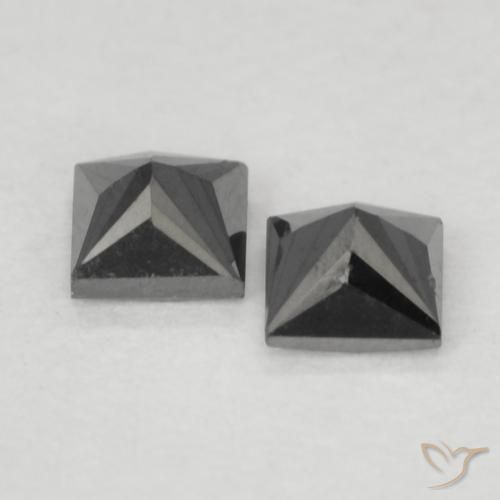 Shop natural 0.23ct Noire Diamant gems, Carré, from Inde at GemSelect. In stock, global shipping!