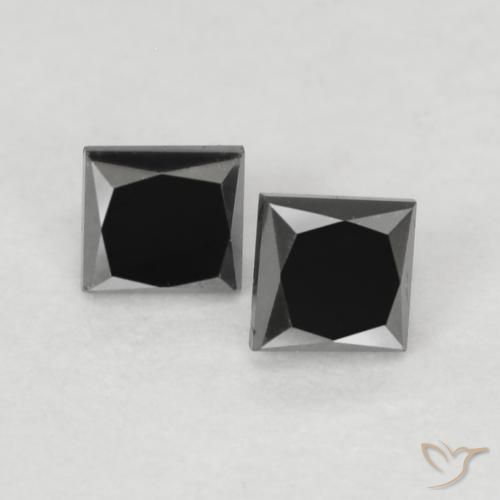 Shop natural 0.22ct Noire Diamant gems, Carré, from Inde at GemSelect. In stock, global shipping!