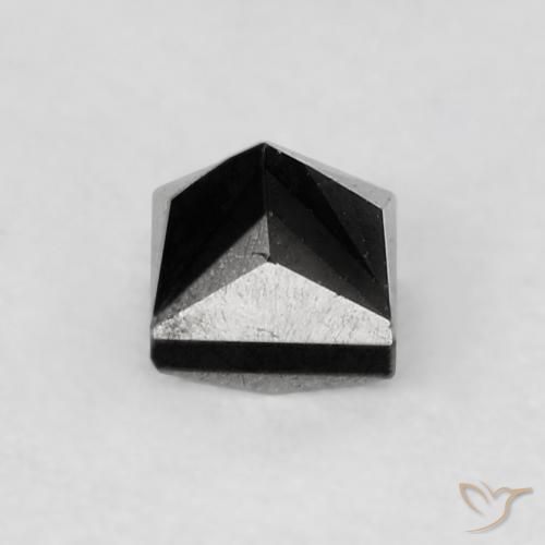 Diamant Noire naturelle Carré, 0.27 ct, Opaque
