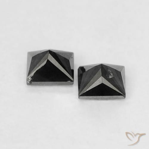 Shop natural 0.13ct Noire Diamant gems, Carré, from Inde at GemSelect. In stock, global shipping!