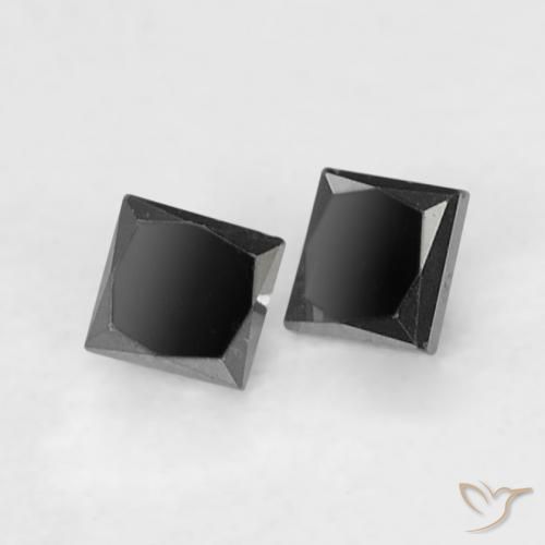 Shop natural 0.11ct Noire Diamant gems, Carré, from Inde at GemSelect. In stock, global shipping!