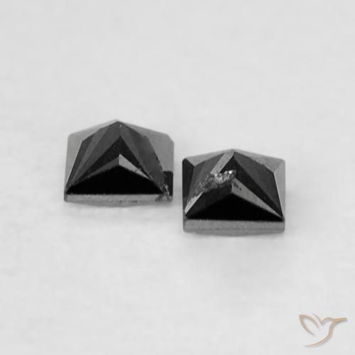 Shop natural 0.11ct Noire Diamant gems, Carré, from Inde at GemSelect. In stock, global shipping!