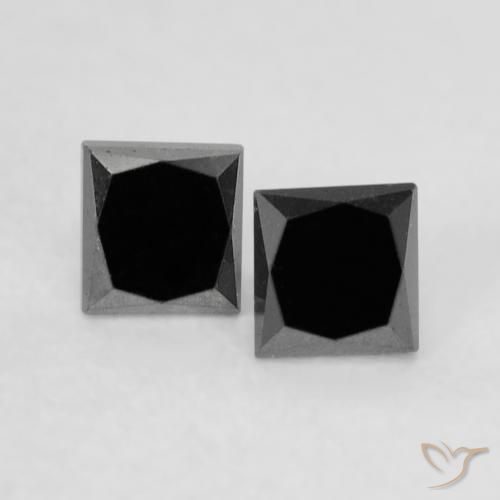 Shop natural 0.35ct Noire Diamant gems, Carré, from Inde at GemSelect. In stock, global shipping!