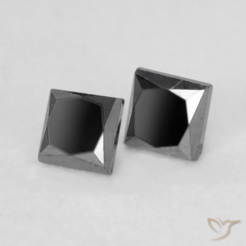 Shop natural 0.14ct Noire Diamant gems, Carré, from Inde at GemSelect. In stock, global shipping!